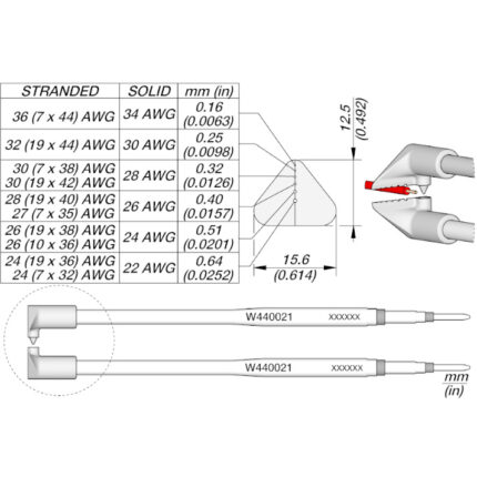 JBC W440021Termal Kablo Soyucu Ucu
