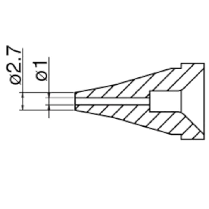 Hakko-N60-02-1mm-FR400-Nozul-Uc-enkaotomasyon Hakko N60-02 1mm FR400 Nozul Uç
