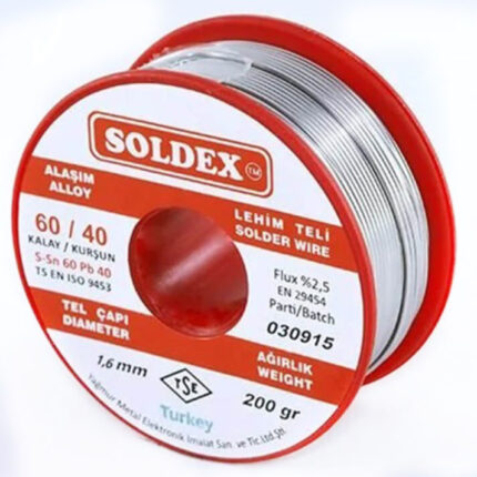 Soldex Sn60 Pb40 1.6mm 200Gr Lehim Teli