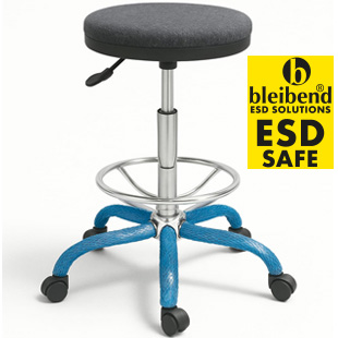 Antistatik ESD Tabure Bar Sandalyesi BLEIBEND-Kumaş